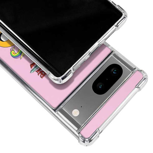 Adult Swim Adventure Time Riding in a Unicorn Google Pixel 8a Clear Case